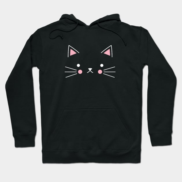 Cute Kitty Cat Design Hoodie by Red Rov